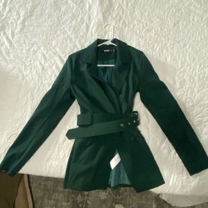Missguided Green Blazer